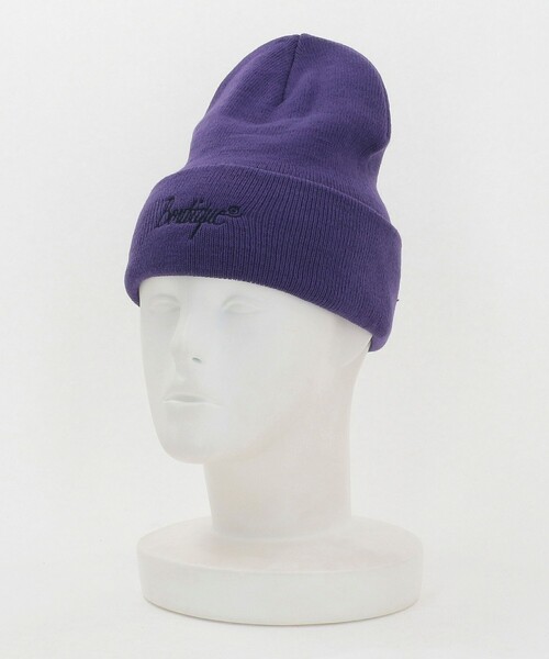 6(ロク)の「<6(ROKU)>Boutique ビーニー(ニットキャップ/ビーニー・レディース・パープル/ネイビー/ダークグレー・FREE)」の8枚目の写真
