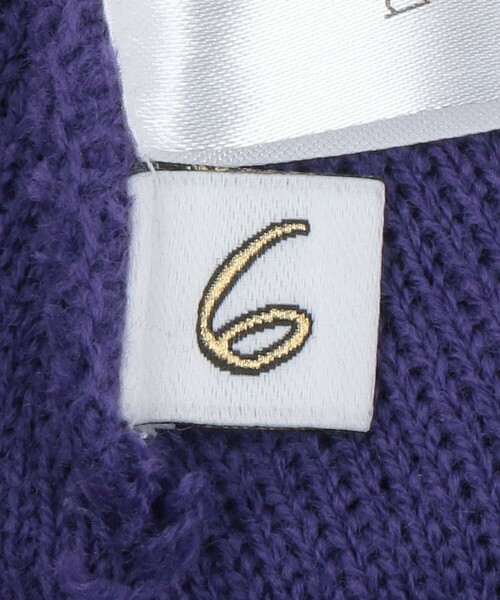 6(ロク)の「<6(ROKU)>Boutique ビーニー(ニットキャップ/ビーニー・レディース・パープル/ネイビー/ダークグレー・FREE)」の9枚目の写真