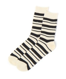 studio CLIP（スタディオクリップ）の「【daily CLIP】綿麻ボーダーソックス（ソックス/靴下）」