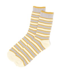 studio CLIP（スタディオクリップ）の「【daily CLIP】綿麻ボーダーソックス（ソックス/靴下）」