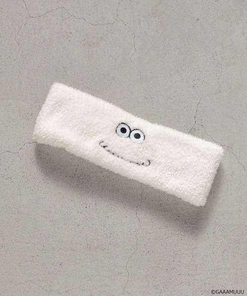 Me%(ミィパーセント)の「【ガチャピン・ムック/ガーとムー】ルームヘアバンド 650249(ヘアバンド・レディース・その他4/ホワイト/その他3/その他1・FREE)」の1枚目の写真