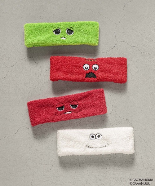 Me%(ミィパーセント)の「【ガチャピン・ムック/ガーとムー】ルームヘアバンド 650249(ヘアバンド・レディース・その他4/ホワイト/その他3/その他1・FREE)」の5枚目の写真