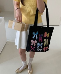 Ressaca | リボンプリントトートバッグ(トートバッグ)