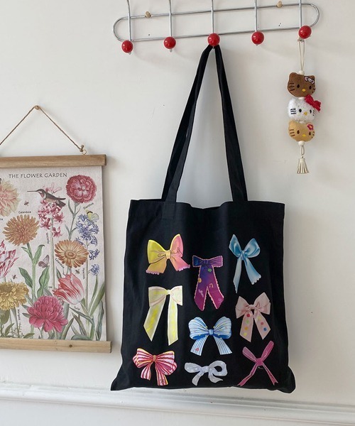 Ressaca（レサーカ）の「リボンプリントトートバッグ（トートバッグ・レディース・イエロー/ピンク/ブラック・FREE）」の18枚目の写真