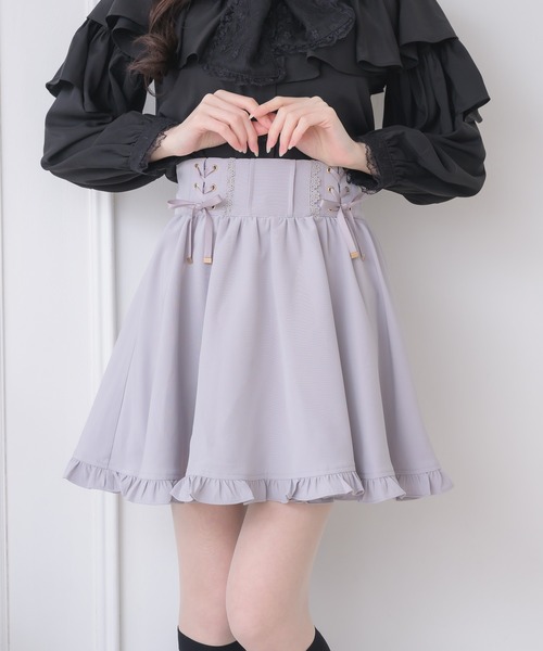 couture BY ROJITA(クチュールバイロジータ)の「レースアップスカート(スカート・レディース・ピンク系その他/ブラック/グレー・FREE)」の10枚目の写真