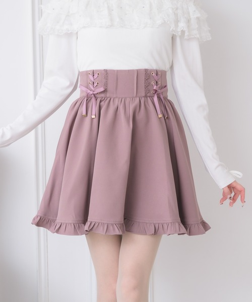 couture BY ROJITA(クチュールバイロジータ)の「レースアップスカート(スカート・レディース・ピンク系その他/ブラック/グレー・FREE)」の5枚目の写真