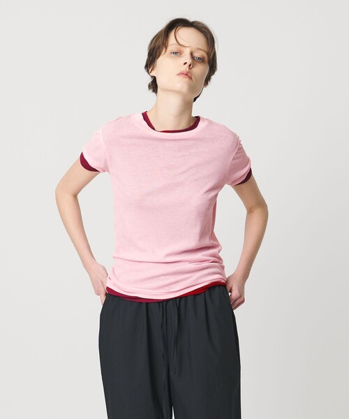 AEWEN MATOPH（イウエン マトフ）の「＜AEWEN MATOPH＞シアーTシャツ（Tシャツ/カットソー・レディース・ブラック/ライトピンク/ライトブルー/ホワイト/ワインレッド・FREE）」の4枚目の写真