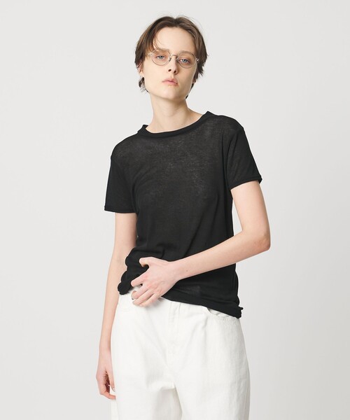 AEWEN MATOPH（イウエン マトフ）の「＜AEWEN MATOPH＞シアーTシャツ（Tシャツ/カットソー・レディース・ブラック/ライトピンク/ライトブルー/ホワイト/ワインレッド・FREE）」の2枚目の写真