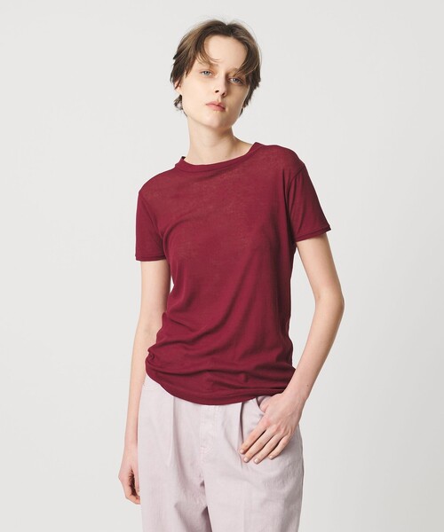 AEWEN MATOPH（イウエン マトフ）の「＜AEWEN MATOPH＞シアーTシャツ（Tシャツ/カットソー・レディース・ブラック/ライトピンク/ライトブルー/ホワイト/ワインレッド・FREE）」の5枚目の写真