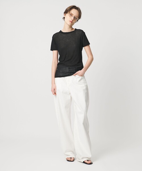 AEWEN MATOPH（イウエン マトフ）の「＜AEWEN MATOPH＞シアーTシャツ（Tシャツ/カットソー・レディース・ブラック/ライトピンク/ライトブルー/ホワイト/ワインレッド・FREE）」の6枚目の写真