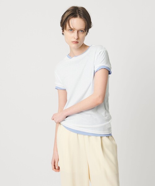 AEWEN MATOPH（イウエン マトフ）の「＜AEWEN MATOPH＞シアーTシャツ（Tシャツ/カットソー・レディース・ブラック/ライトピンク/ライトブルー/ホワイト/ワインレッド・FREE）」の9枚目の写真