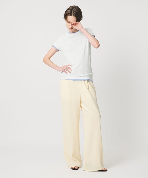 AEWEN MATOPH（イウエン マトフ）の「＜AEWEN MATOPH＞シアーTシャツ（Tシャツ/カットソー・レディース・ブラック/ライトピンク/ライトブルー/ホワイト/ワインレッド・FREE）」の11枚目の写真