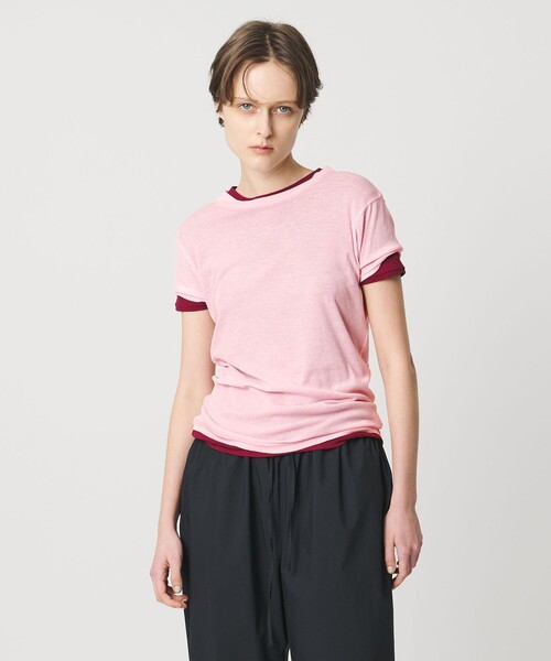 AEWEN MATOPH（イウエン マトフ）の「＜AEWEN MATOPH＞シアーTシャツ（Tシャツ/カットソー・レディース・ブラック/ライトピンク/ライトブルー/ホワイト/ワインレッド・FREE）」の13枚目の写真