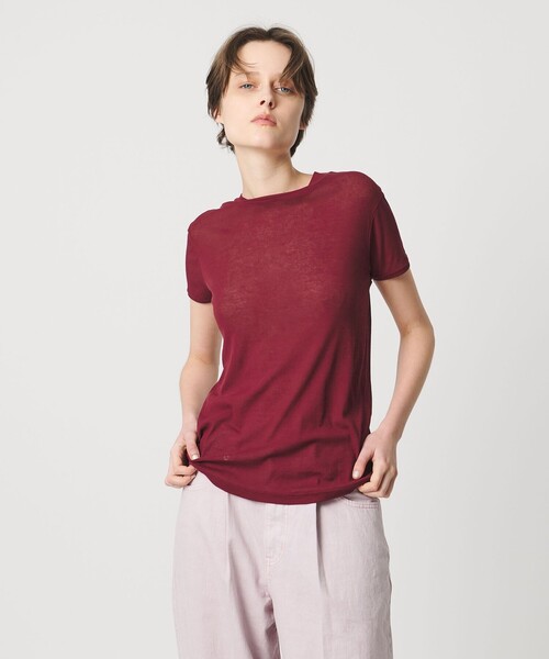 AEWEN MATOPH（イウエン マトフ）の「＜AEWEN MATOPH＞シアーTシャツ（Tシャツ/カットソー・レディース・ブラック/ライトピンク/ライトブルー/ホワイト/ワインレッド・FREE）」の15枚目の写真