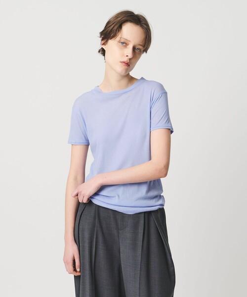 AEWEN MATOPH（イウエン マトフ）の「＜AEWEN MATOPH＞シアーTシャツ（Tシャツ/カットソー・レディース・ブラック/ライトピンク/ライトブルー/ホワイト/ワインレッド・FREE）」の18枚目の写真