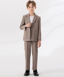 DAY CLOSET（デイ クローゼット）の「【セットアップ】キッズスーツ 長袖ジャケット+長袖インナーTシャツ+ロングパンツ 3点セット（スーツセット）」