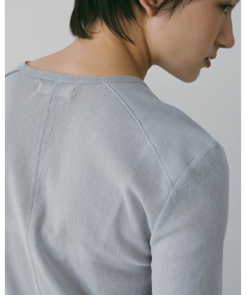 anuke（アンヌーク）の「Cotton Tulle Tops（Tシャツ/カットソー・レディース・ブラック/ブルー系その他/ホワイト・FREE）」の6枚目の写真