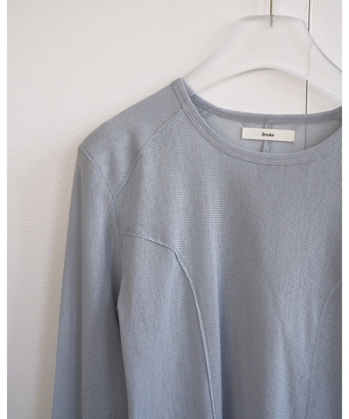 anuke（アンヌーク）の「Cotton Tulle Tops（Tシャツ/カットソー・レディース・ブラック/ブルー系その他/ホワイト・FREE）」の15枚目の写真