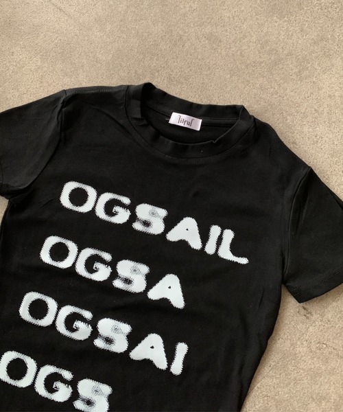 lilful(リルフル)の「【26年春夏新作】ぼかしロゴプリント 半袖Tシャツ(Tシャツ/カットソー・レディース・ブラック/グレー・M/S)」の10枚目の写真