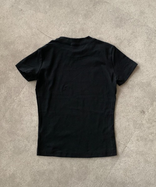 lilful(リルフル)の「【26年春夏新作】ぼかしロゴプリント 半袖Tシャツ(Tシャツ/カットソー・レディース・ブラック/グレー・M/S)」の9枚目の写真