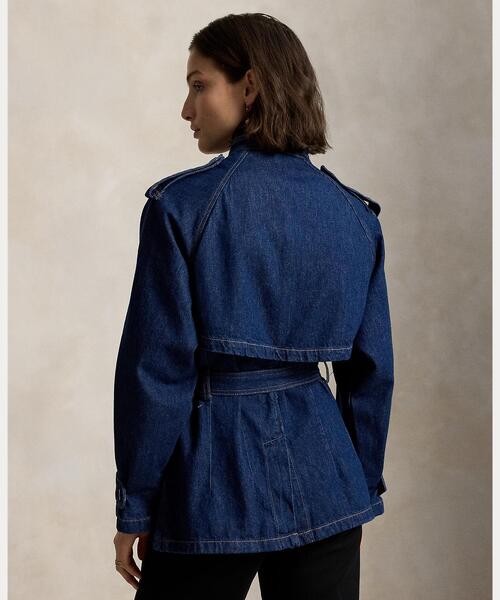 POLO RALPH LAUREN（ポロ ラルフ ローレン）の「ベルテッド デニム ユーティリティ ジャケット（デニムジャケット・レディース・ブルー・M）」の7枚目の写真