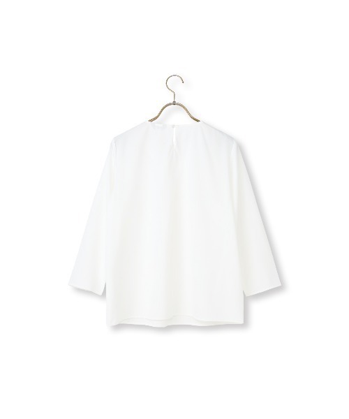 AOYAMA(アオヤマ)の「【みんなのブラウス】ゼロプレッシャーブラウス【Vネック】【7分袖】(シャツ/ブラウス・レディース・ネイビー/ホワイト・L/LL/S/M)」の12枚目の写真