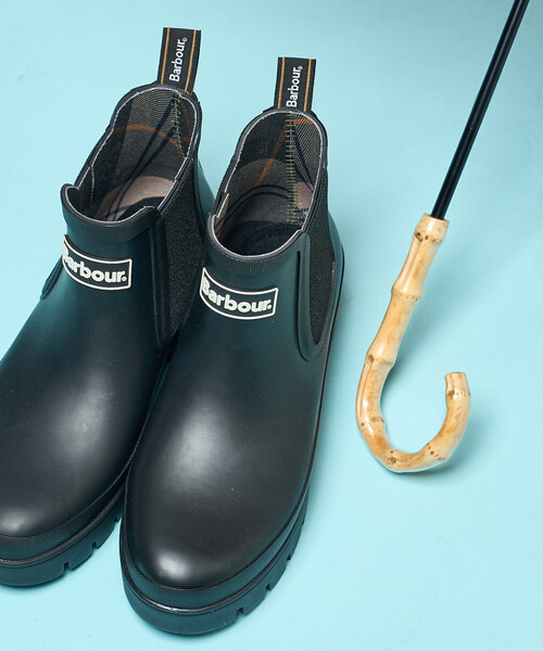 FREAK'S STORE（フリークスストア）の「Barbour × FREAK'S STORE/バブアー 別注 halton chelsea welly [22cm～25.5cm展開]/サイドゴア レインブーツ（レインシューズ・レディース・ブラック・5/6/4/3）」の8枚目の写真