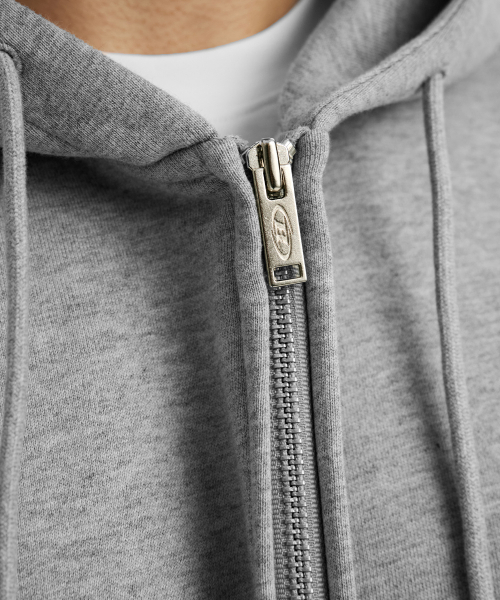 BORN TO WIN（ボーントゥウィン）の「CHROME B HOODIE ZIP-UP [MELANGE GREY]（ジャージ・メンズ・その他・1/2/3）」の12枚目の写真