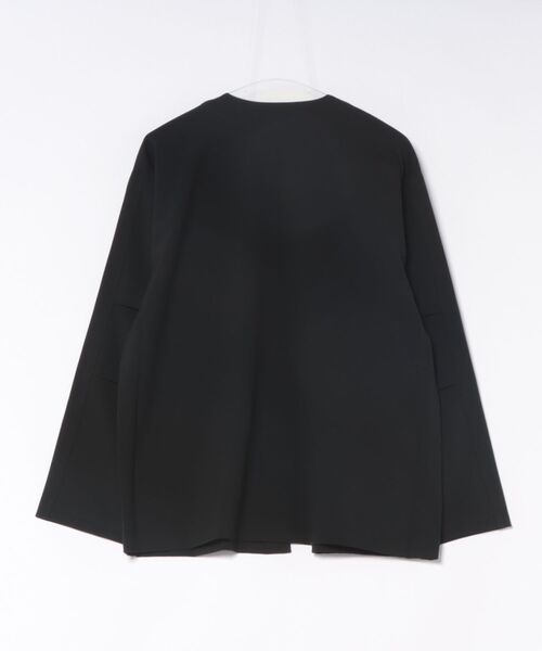 CrawLey edge(クローリーエッジ)の「【CrawLey edge/ クローリーエッジ】 4Way Strech Bottonless Jakcet/ 4ウェイ ストレッチ ボタンレス ジャケット・カーデ(カーディガン/ボレロ・メンズ・ベージュ/ブラック・LARGE/MEDIUM)」の10枚目の写真