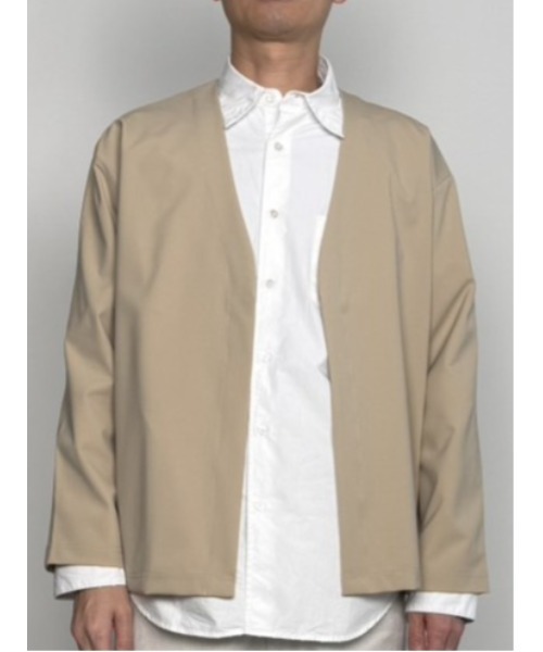 【CrawLey edge】4Way Stretch Buttonless Jacket / 4‑сторонняя стрейч‑куртка без пуговиц — жакет/кардиган
