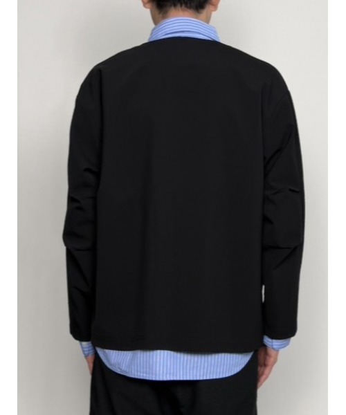 CrawLey edge(クローリーエッジ)の「【CrawLey edge/ クローリーエッジ】 4Way Strech Bottonless Jakcet/ 4ウェイ ストレッチ ボタンレス ジャケット・カーデ(カーディガン/ボレロ・メンズ・ベージュ/ブラック・LARGE/MEDIUM)」の5枚目の写真
