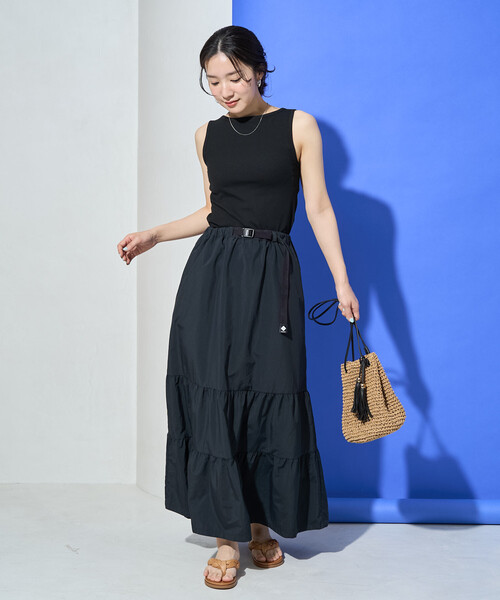 FREAK'S STORE（フリークスストア）の「限定展開 Columbia × FREAK'S STORE/コロンビア W Imperial Park Skirt/インペリアルパーク スカート（スカート・レディース・ベージュ/ブラック/ブルー・SMALL/MEDIUM）」の4枚目の写真