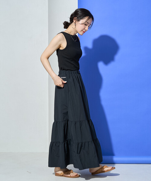 FREAK'S STORE（フリークスストア）の「限定展開 Columbia × FREAK'S STORE/コロンビア W Imperial Park Skirt/インペリアルパーク スカート（スカート・レディース・ベージュ/ブラック/ブルー・SMALL/MEDIUM）」の7枚目の写真