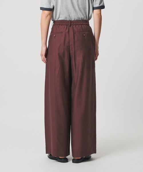 BEAUTY&YOUTH UNITED ARROWS(ビューティーアンドユースユナイテッドアローズ)の「セルロースナイロン ツイル タック ワイドパンツ ウォッシャブル(その他パンツ・レディース・ダークブラウン/ブラック/ベージュ・XS/M/S)」の15枚目の写真