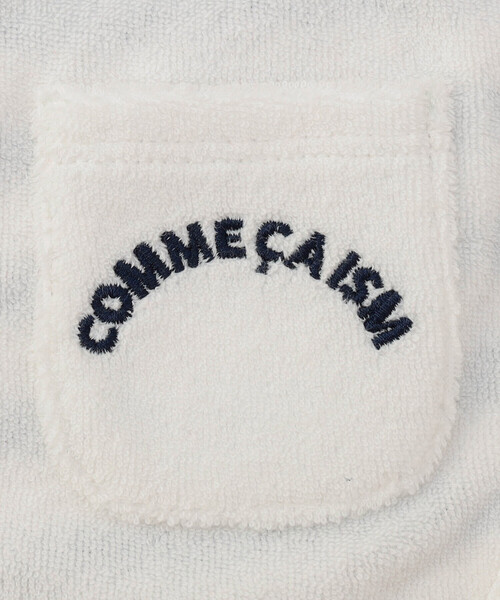 COMME CA ISM(コムサイズム)の「【リバーシブル】パイル×ボーダー スタイ(スタイ/よだれかけ・キッズ・サックスブルー/ネイビー/グリーン/レッド/ホワイト・FREE)」の18枚目の写真