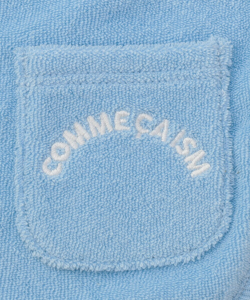 COMME CA ISM(コムサイズム)の「【リバーシブル】パイル×ボーダー スタイ(スタイ/よだれかけ・キッズ・サックスブルー/ネイビー/グリーン/レッド/ホワイト・FREE)」の7枚目の写真