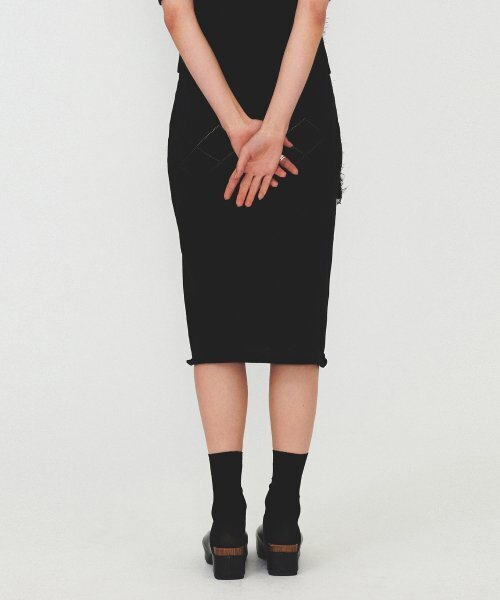 DIAGONAL（ダイアゴナル）の「ARGYLE PATTERN KNIT SKIRT (black)（スカート・レディース・その他・FREE）」の4枚目の写真