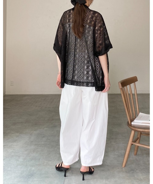 She's Closet(シーズクローゼット)の「半袖 オーバーサイズ ダブル レーステーラードジャケット(テーラードジャケット・レディース・ブラック/ブラウン/アイボリー・FREE)」の19枚目の写真