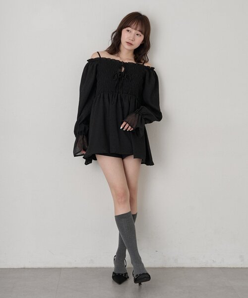 mline（エムライン）の「【リバイバル商品】[mline]ドットシアー楊流 ブラウス（シャツ/ブラウス・レディース・アイボリー/ベージュ/ブラック・FREE）」の18枚目の写真