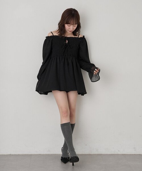 mline（エムライン）の「【リバイバル商品】[mline]ドットシアー楊流 ブラウス（シャツ/ブラウス・レディース・アイボリー/ベージュ/ブラック・FREE）」の20枚目の写真