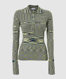 GANNI | Spacedyed knit Polo(Tシャツ/カットソー)