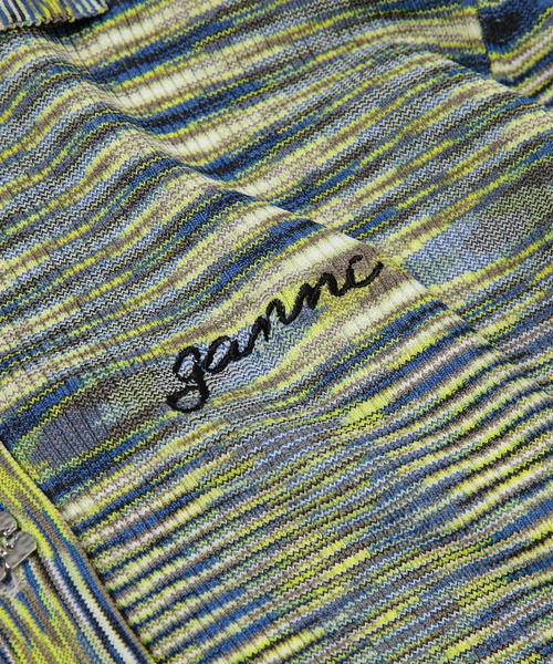 GANNI(ガニー)の「Spacedyed knit Polo(Tシャツ/カットソー・レディース・ピンク系その他/イエロー系その他・S/XS)」の8枚目の写真