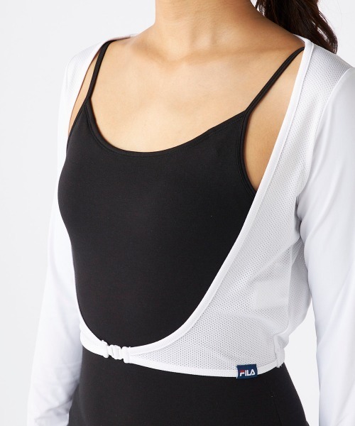 FILA GOLF(フィラゴルフ )の「【FILA GOLF:フィラゴルフ】レディースシースルーボレロ 接触冷感 ゴルフ(その他トップス・レディース・ホワイト/ブラック・MEDIUM/LARGE/X-LARGE)」の5枚目の写真