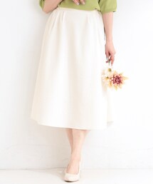 SHOO・LA・RUE | 【洗濯機可/S-LL】上品なお花柄ジャカード フレアスカート(スカート)