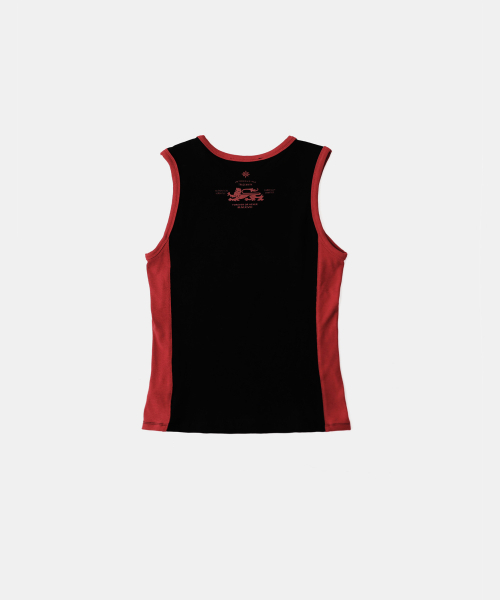 BADBLOOD（バッドブラッド）の「ワークショップシールドプリントタンク - ブラック/レッド（Tシャツ/カットソー・レディース・その他・S/L）」の2枚目の写真