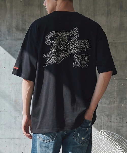 FUBU（ フブ）の「【FUBU/フブ】RHINESTONE T-SHIRTS/ラインストーンTシャツ（Tシャツ/カットソー・メンズ・ホワイト/ブラック・XL/L/M）」の2枚目の写真