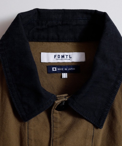 FDMTL(ファンダメンタル)の「【FDMTL】PACHWORK COVERALL JACKET RINSE(カバーオール・メンズ・カーキ・4/3)」の2枚目の写真