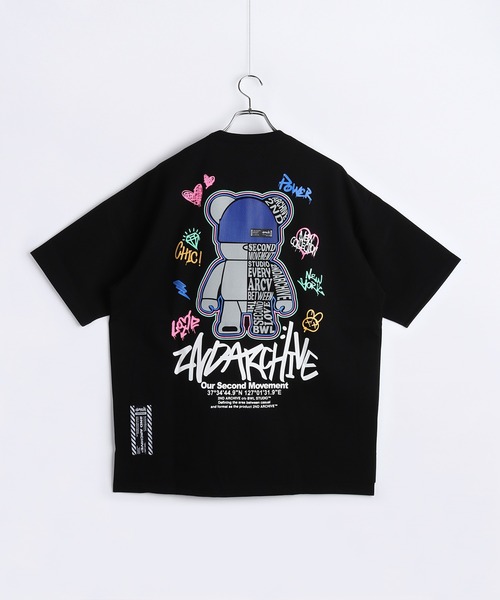 WESTSEA（ウエストシー）の「2ND ARCHIVE / セカンドアーカイブ グラフィックプリント 発光 半袖Tシャツ ベアー 犬モチーフ ビッグサイズ（Tシャツ/カットソー・メンズ・ブラック/ブラック系その他2/ブラック系その他/ブラック系その他3/ブラック系その他4・FREE）」の17枚目の写真