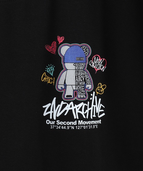 WESTSEA（ウエストシー）の「2ND ARCHIVE / セカンドアーカイブ グラフィックプリント 発光 半袖Tシャツ ベアー 犬モチーフ ビッグサイズ（Tシャツ/カットソー・メンズ・ブラック/ブラック系その他2/ブラック系その他/ブラック系その他3/ブラック系その他4・FREE）」の18枚目の写真