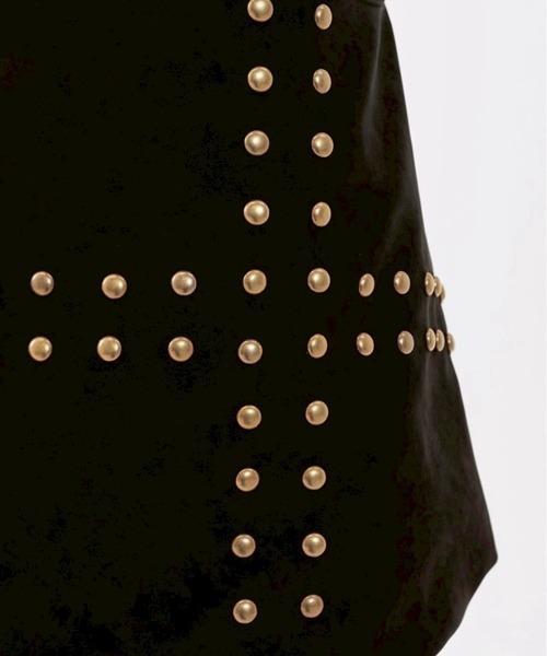 runningHIGH(ランニングハイ)の「【runningHIGH】STUDDED NUBUCK MESSENGER BAG / 【ランニングハイ】スタッドヌバックメッセンジャーバッグ(ショルダーバッグ・レディース・ブラウン/ブラック・ONE SIZE)」の13枚目の写真